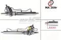 Cremalheira da direção Mazda 323 BA