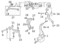 Braço oscilante inferior direito de suspensão dianteira Audi A5 F5A, F5F