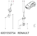 Bucha da haste de amortecedor dianteiro Renault LOGAN K8
