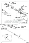 Kit de reparação da cremalheira da direção (do mecanismo), (kit de vedantes) Lexus LS UCF30