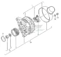 Polia do gerador Volkswagen Polo 602, 604, 612, 614
