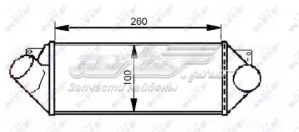 Radiador de intercooler 30542 NRF