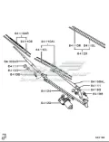 Trapézio de limpador pára-brisas Mitsubishi Pajero V90