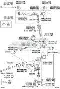 Braço oscilante inferior esquerdo de suspensão dianteira Toyota Land Cruiser J150