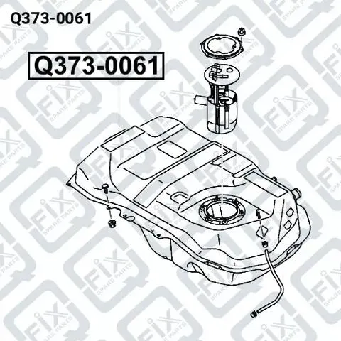 Tanque de combustível Q3730061 Q-fix