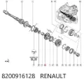 Roda dentada motriz de 5ª velocidade Renault Laguna BG0, BG1
