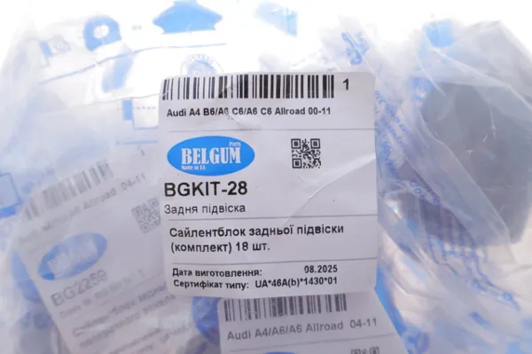 Kit de blocos silenciosos de suspensão traseira Audi A6 C6