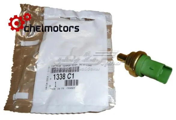 1338C1 Peugeot/Citroen Sensor de temperatura do fluido de esfriamento