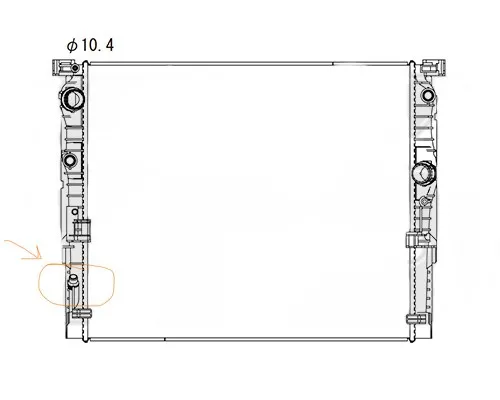 Radiador de esfriamento de motor PL423362R Koyorad