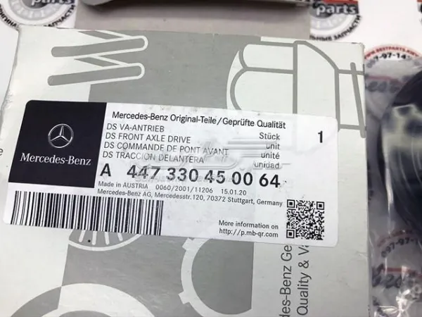 Vedante de redutor do eixo traseiro A447330450064 Mercedes