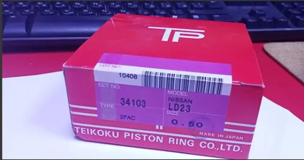 Kit de anéis de pistão de motor, 2ª reparação ( + 0,50) 34103050 TPR